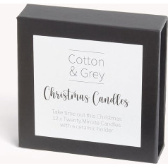 Christmas Candles by Cotton & Grey 14 Pure Beeswax Candles and a Ceramic Holder Treat yourself to some relaxation in this busy time of the year