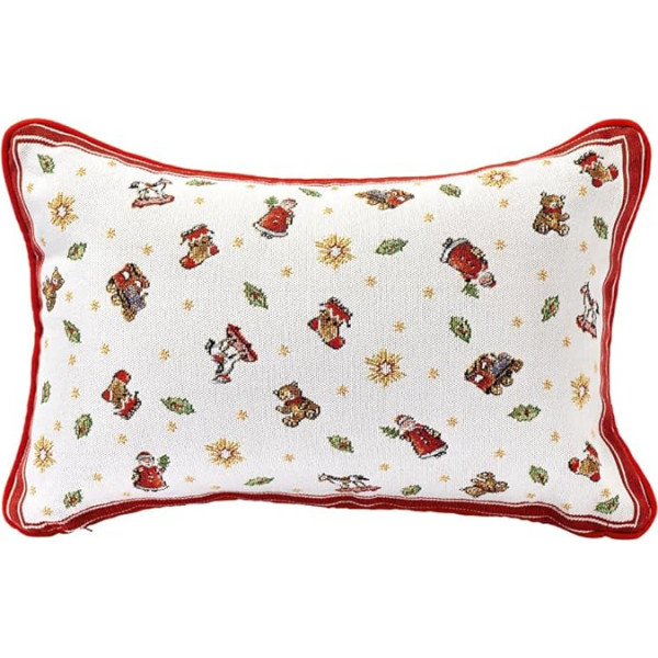 Villeroy & Boch Tapestry Reversible Cushion Santa Motif Cushion, daudzkrāsains, 32 x 48 cm, kokvilna, mazgājams veļasmašīnā