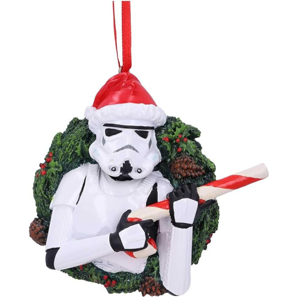 NEMESIS NOW Stormtrooper Couronne Dekoratīvs dekors ar piekariņu Blanc 9 cm