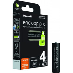 Uzlādējams eneloop pro aa 2500 mah 4 gab.