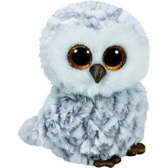 Ty beanie boos pūču talismans - balta pūce, 15 cm