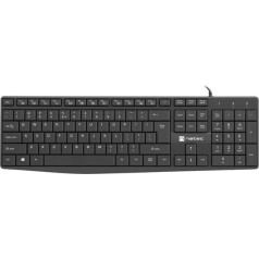 Tastatūra nautilus us slim 1.8m melna