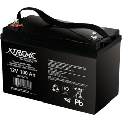 82-222# 12v/100ah xtreme gel akumulators svars 29kg 215x170x330mm