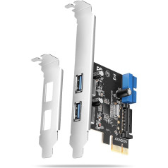 Axagon Pceu-232rs pcie kontrolieris 2+2x ports usb 3.2 gen 1, uasp, sp & lp 15-pin sata barošanas avots