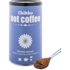 Chikko Not Coffee Organic Chicory Coffee Instant 150 g - grauzdēta cigoriņu kafija - alternatīva kafijai bez kofeīna - bez piedevām un ķīmiskām vielām - 100% Eiropas produkts