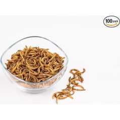 ENTAVA Žāvēti miltu tārpi 5 kg Premium Insect Snack Putni, zivis, bruņurupuči, grauzēji, rāpuļi, putnu barība, savvaļas putni, ežu barība