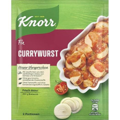 Knorr Fix Curry desu maisījums pikantai desai bez garšu uzlabojošām piedevām un krāsvielām 36 g 1 gab.