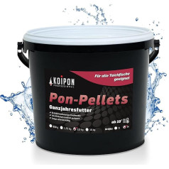 KOIPON Pon Pellets 6 mm 3,5 kg, zivju barība dīķa zivīm, peldošā barība visu gadu, barība dīķim, barība Koi un Zelta zivtiņām