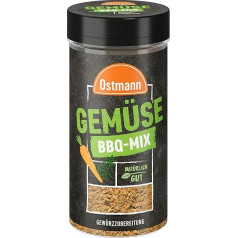 Ostmann Spices - Vegetable BBQ Mix | Spice Preparation for Vegetables | Mediterranean Herbal Note for Grilled Vegetables, Tofu etc. | 120 g in Shaker