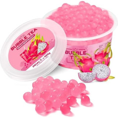 Bubble Tea Beads Dragon Fruit 490 г Bob Beads Dragonfruit Boba Fruit Beads Веган, без глютена и других компонентов