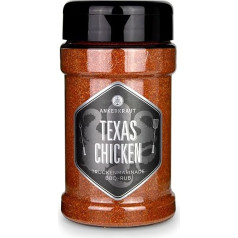 Ankerkraut Texas Chicken BBQ Rub Spice Mix for Chicken Wings, Chicken and Pulled Chicken with Salt, Pepper, Onion and Garlic, 230g in Shaker