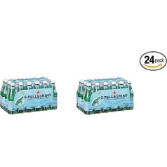 2X San Pellegrino 100% itāļu dzirkstošais minerālūdens 24 x 500 ml