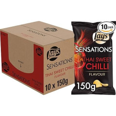 Lay's Sensations Chips Thai Sweet Chili Box of 10 x 150 g