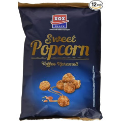 XOX Gourmet Popcorn Toffee Caramel, 12 gab. (12 x 125 g)