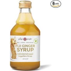 The Ginger People® organiskais ingvera sīrups 8oz (6 iepakojuma vienību)