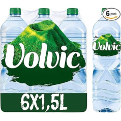 Volvic dabīgais minerālūdens, 6 x 1,5 litri