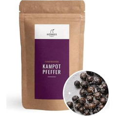 Hennes Finest Fermentēti Kampotas pipari (zaļie pipari) - 150 g Fermentēti Kampotas pipari, Fermentēti pipari no Kambodžas, īsti gardēžu pipari, Piparu graudiņi no godīgas ražošanas