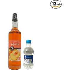 Gilbert & Lemonade sīrups: Gilbert persiku sīrups, 1 L, Gilbert Lemonade (12 x 33 cl)