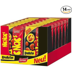Lorenz Nic Nac's Barbeque Peanuts Spice Coat 14 maisiņu 110 g