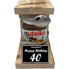 Nutella dāvana 40. dzimšanas dienas Nutella dāvana - Dzelzs rezerves karote Nutella - personīgās dāvanu idejas Dāvanu komplekts Nutella mīļotājiem - HB 40. dzimšanas diena