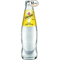 12 pudeles oriģinālā Schweppes Indijas tonizējošā ūdens 0,2 l stikla pudelē