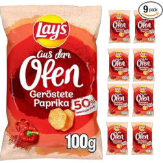 Lay's krāsnī grauzdētu piparu čipsi 100g x 9 gab.