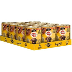 PEDIGREE Cuisine Skārda mērcē ar liellopu gaļu, makaroniem un burkāniem 12 x 800 g Mitrā barība suņiem