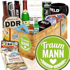 ostprodukte-versand Traummann + Radošas dāvanas Valentīna dienai + Cult Set GDR vīriešiem