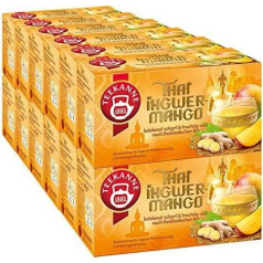 Tējkanna Thai Ginger Mango, 12 tējas maisiņu iepakojums (12 x 20 tējas maisiņu), 12 x 45 g