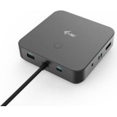 Docking station usb-c hdmi dual dp docking station power delivery 100 w + universālais lādētājs 100 w