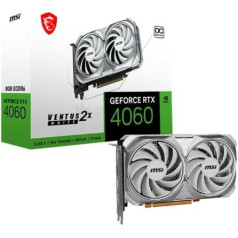 Grafiskā karte geforce rtx 4060 ventus 2x white oc 8gb gddr6 128bit