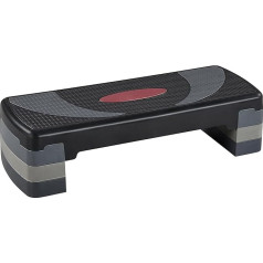 Yaheetech Step Board Fitness Aerobic Stepper Augstuma regulējams soļu soliņš ar 3 līmeņiem (10 / 15 / 20 cm) Neslīdoša treniņu ierīce birojam un mājai