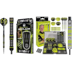 WINMAU MvG MvG Acclaim Tungsten Steel Tip 25g šautriņu komplekts ar lidojumiem un vārpstām