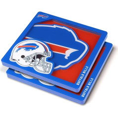 YouTheFan Buffalo Bills logo sērijas 3D paliktnis Komandas krāsas 4