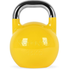 MSports Competition Premium Kettlebell, 4-36 kg, ar treniņu plakātu, profesionāla sporta zāles kvalitāte, sacensību kettlebell