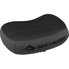 Sea to Summit - Aeros Ultralight Deluxe Travel Pillow R - Viegli piepūšams - Neslīdošs - Ultra-SIL Zip Bag - Kempings un riteņbraukšana - 34 x 24 x 11cm - Pelēks - 79g