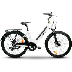 Jeep E-riteņi Unisex - Pieaugušo TLR 7021 E-velosipēds, balts, 28 collas