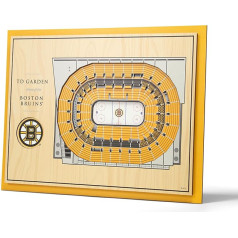 YouTheFan NHL StadiumViews 3D sienas gleznojums, 5 slāņu, 17 x 13 cm