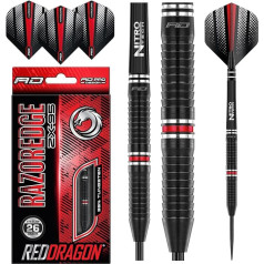 RED DRAGON Razor Edge ZX sērijas šautriņas Volframa profesionālās tērauda šautriņas ar lidojumiem un vārpstām