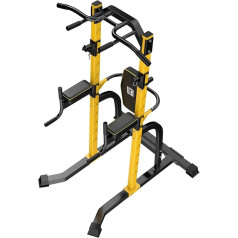 HAKENO Power Tower Dip Station Pull-Up Bar for Strength Training Equipment for Home Gym Adjustable Size Load Capacity up to 300 kg