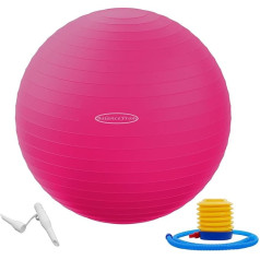 BalanceFrom 90g ietilpības vingrinājumu bumba Anti Burst Anti Slip Exercise Ball ar ātru sūkni