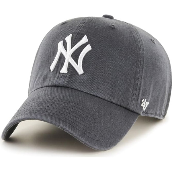 47 Zīmols Pieaugušo MLB New York Yankees Clean Up cepure, pelēkā krāsā