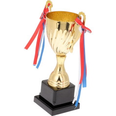 SWAYVES Games Trophy Plastmasas trofeja Futbola trofeja bērniem Trophy Cup Sporta trofeja Match Trophy Cup/dažādas krāsas/33,5 x 14,5 cm