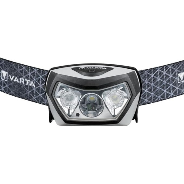 VARTA Headlamp LED uzlādējams lukturis Āra sporta H30R Wireless Pro Bezvadu bezvadu uzlāde Ūdensizturīgs grozāmā galva Dimmable Ideāli piemērots kempingam, skriešanai, pārgājieniem