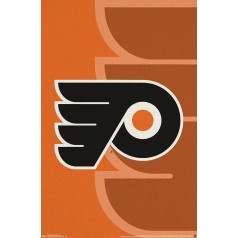 Trends International NHL Philadelphia Flyers - Logo 14 Sienas plakāts, 37,4 x 56,8 cm, Premium bez rāmja