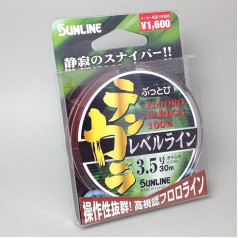 Sunline Buttobi Tenkara Fluorocarbon Spirit Level 30 m