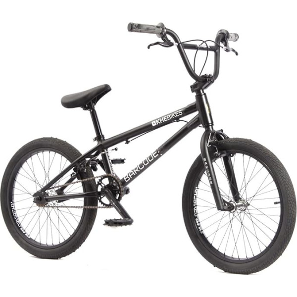 KHEbikes BMX velosipēds Barcode LL Aluminium, 20 collas, melns, patentēts Affix 360° rotators, bērniem un pusaudžiem, īpaši viegls svars - tikai 10,0 kg