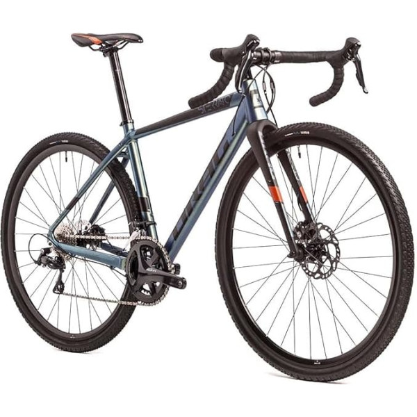 Airtracks 28 collu vīriešu grants velosipēds STERRATO 5.0 ar 2 x 9 ātrumu Shimano SORA RD-R3000 - UD oglekļa dakša - rāmja augstums 52 cm un 55 cm - modelis 2024