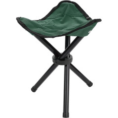 Alomejor Tripod saliekamais krēsls Camping Stool kempingam Makšķerēšana Ceļojumi vai pludmale Viegli uzglabājams (melns zaļš)