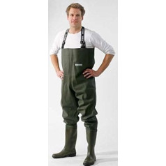 Ocean Budget Waders PVC Polyester Fabric 500 gr/m² with Wellington Boots Size 4 to 13